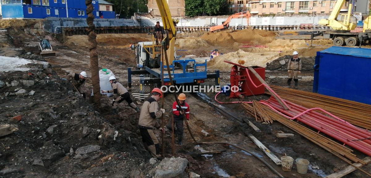 Водопонижение в глинистых грунтах