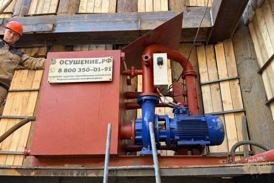 Водопонижение на объекте «Офисно-деловой комплекс»