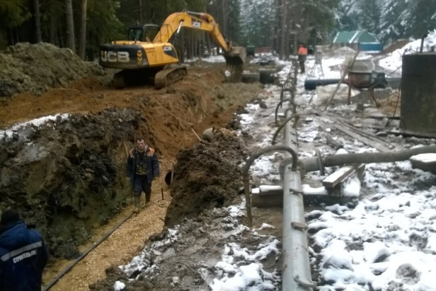 Водопонижение в условиях вечной мерзлоты