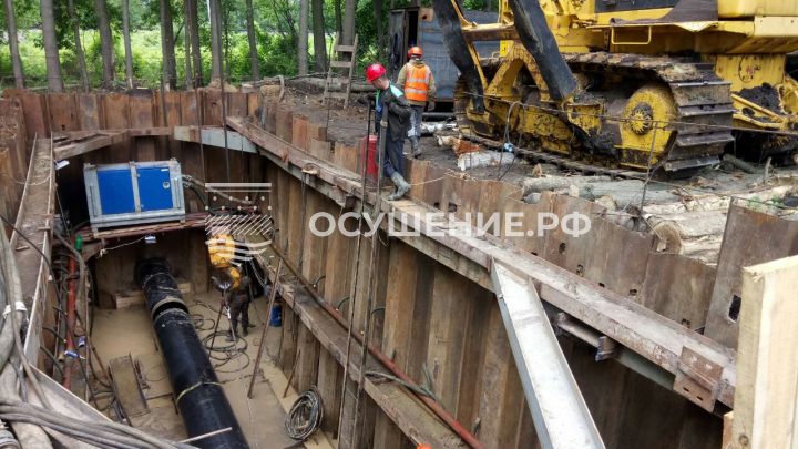 Водопонижение иглофильтрами: Переустройство газопровода – отвода к Новомосковской ГРС-1